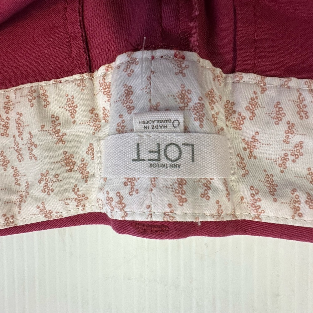 LOFT Women's Red Jean Shorts